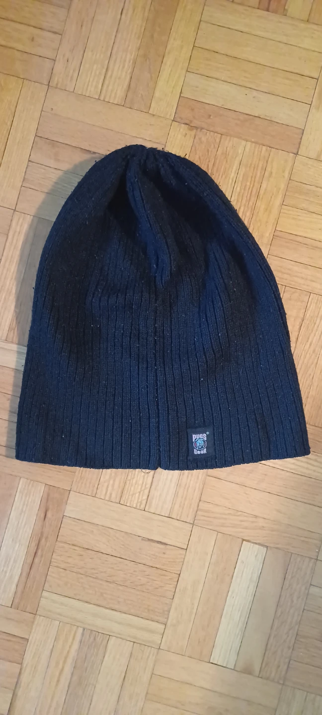 Pugs Gear Black Ribbed Beanie 🏈