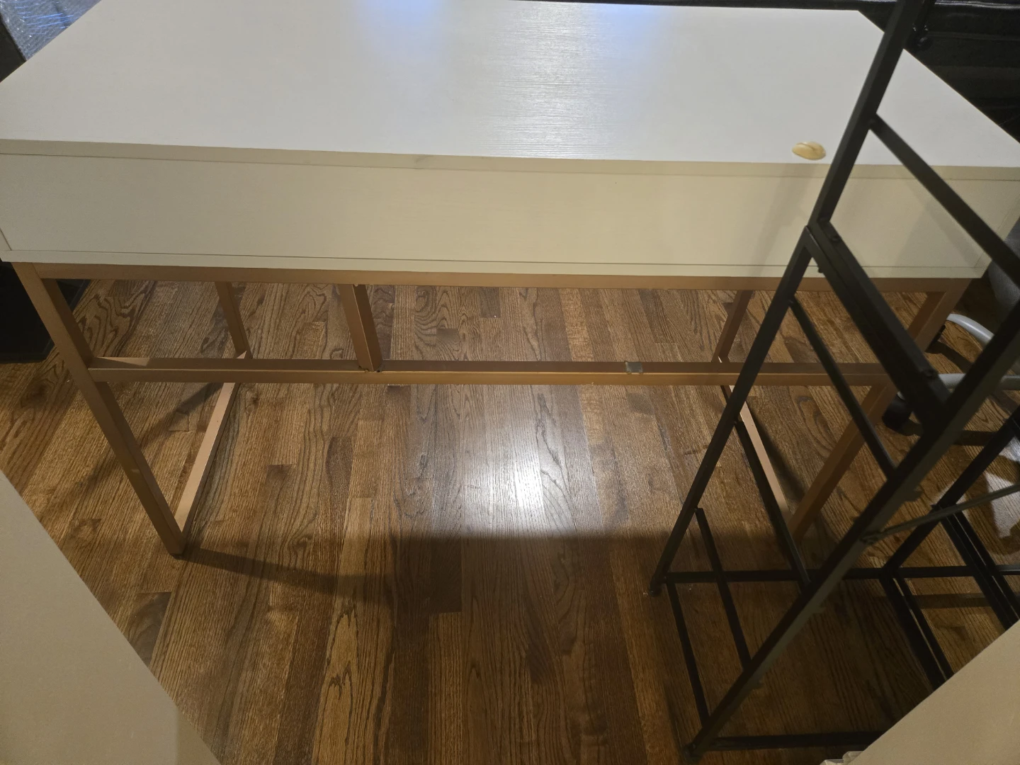 White and Rose Gold Desk - photo 2