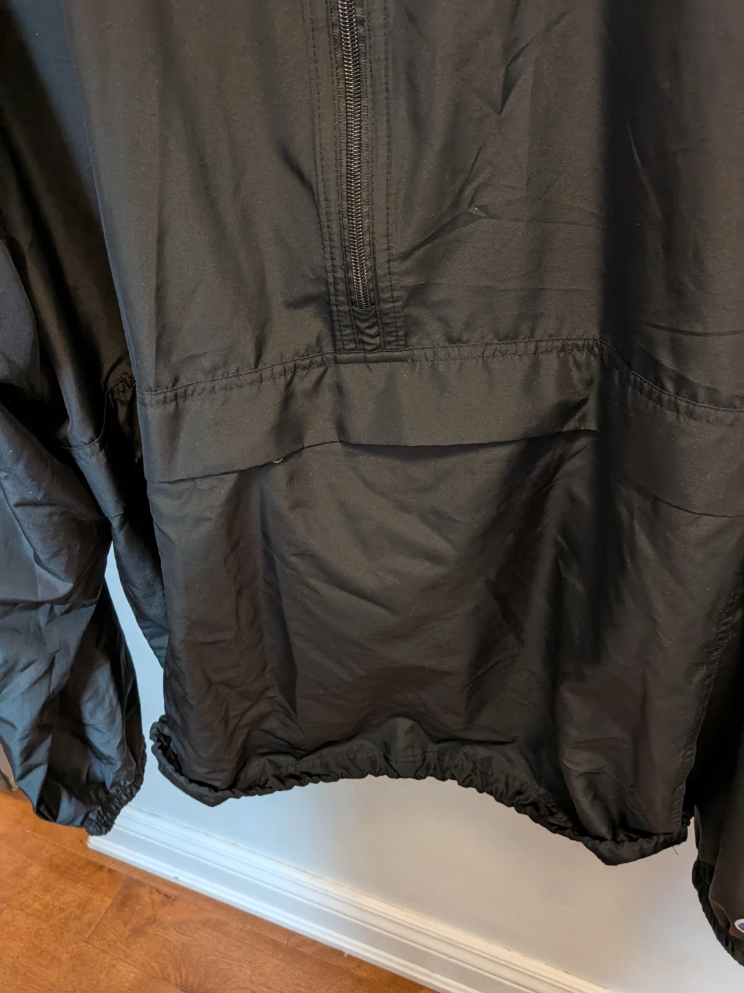 Champion Black Half-Zip Windbreaker Jacket 2XL 🏈 - photo 4
