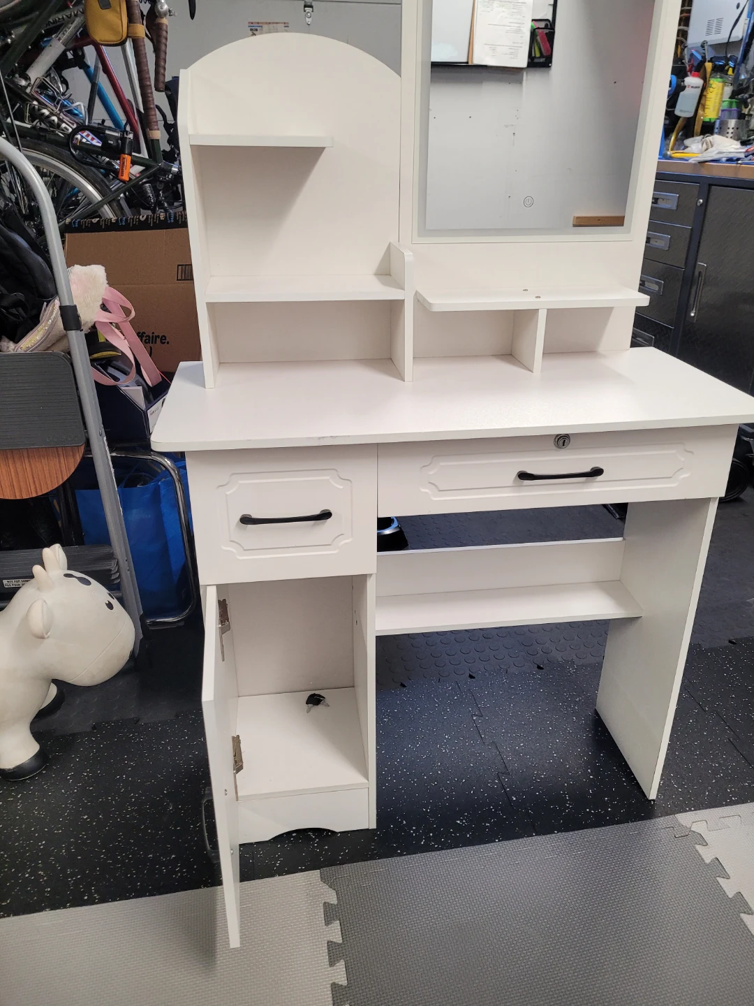 Vanity Desk with Mirror for girls ages 7-12 - photo 2