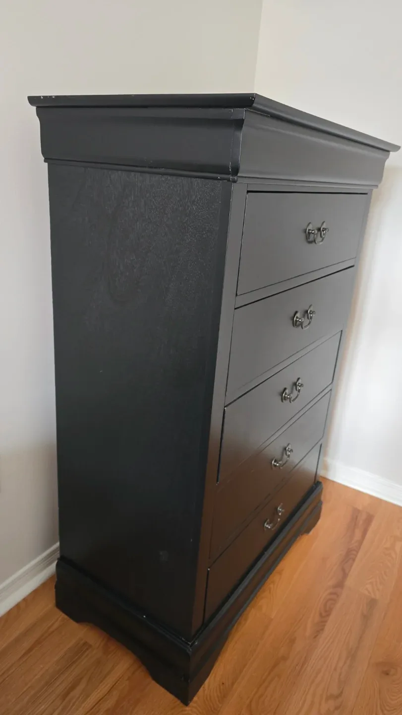 5-Drawer Dresser - Black - photo 3