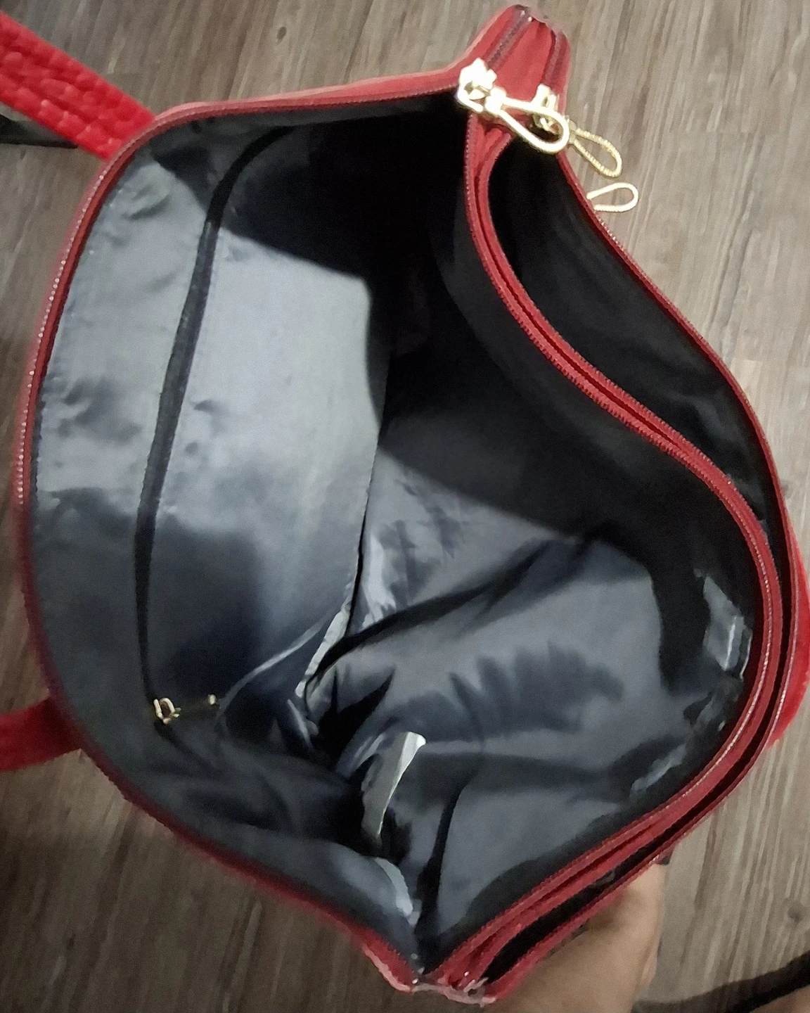 KBF Patterned Shoulder Bag and Red Tote Set - photo 3