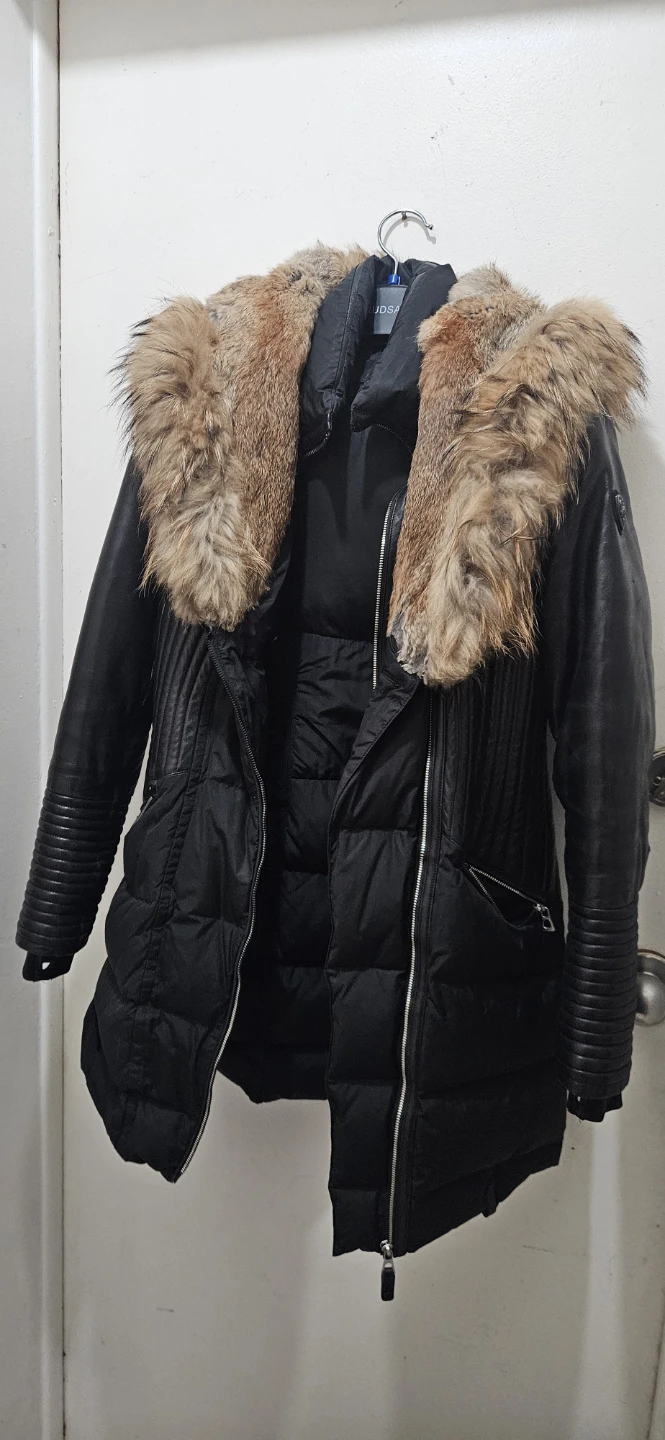 Rudsak Black Down Jacket with Fur Trim - photo 2