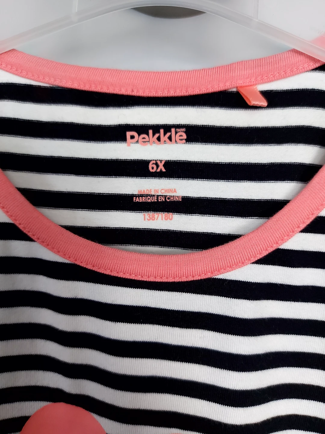 New Pekkle Girl's Striped Heart Dress Size 6X and size 8 - photo 5