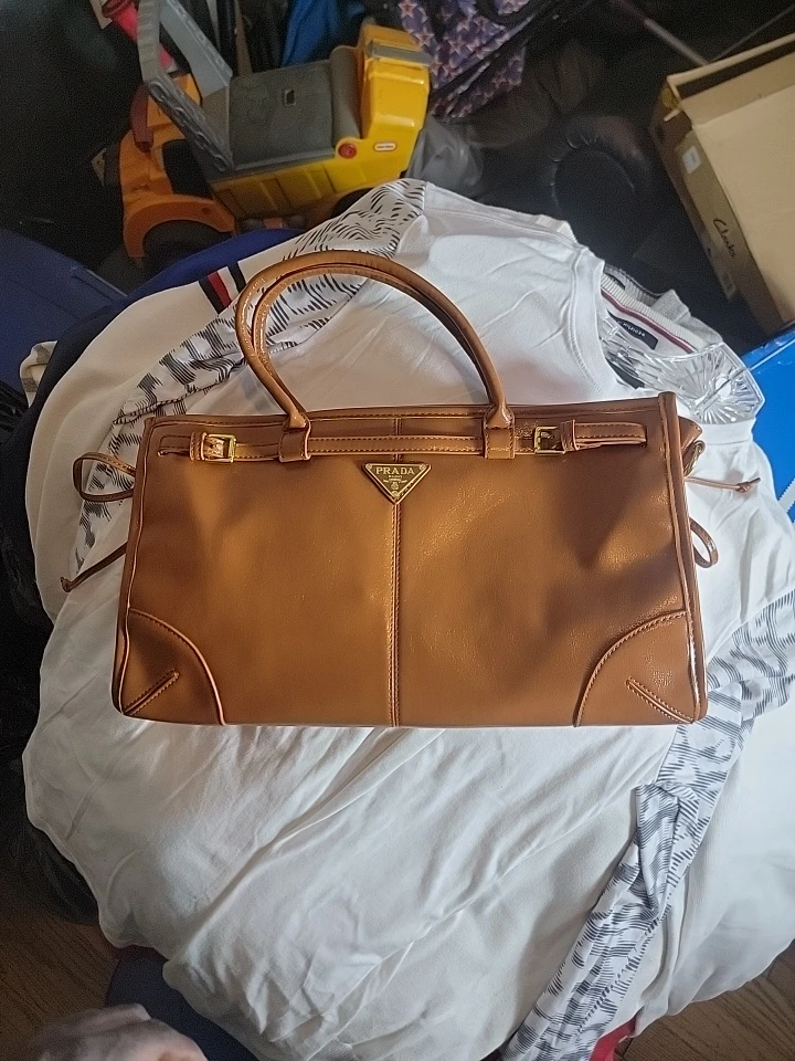 Prada Patent Leather Tote Bag