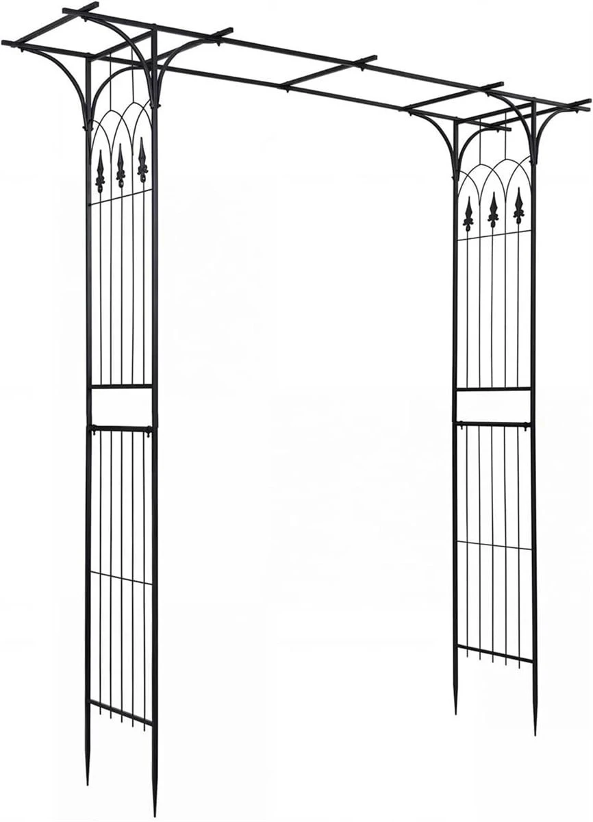 Black Metal Garden Arch - photo 2