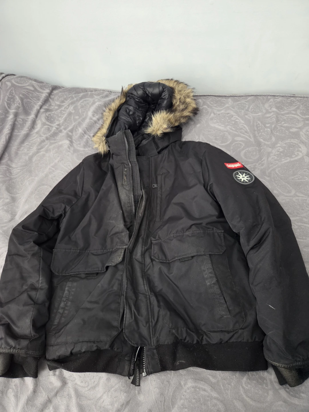 Canadiana Black Winter Parka Jacket - photo 2