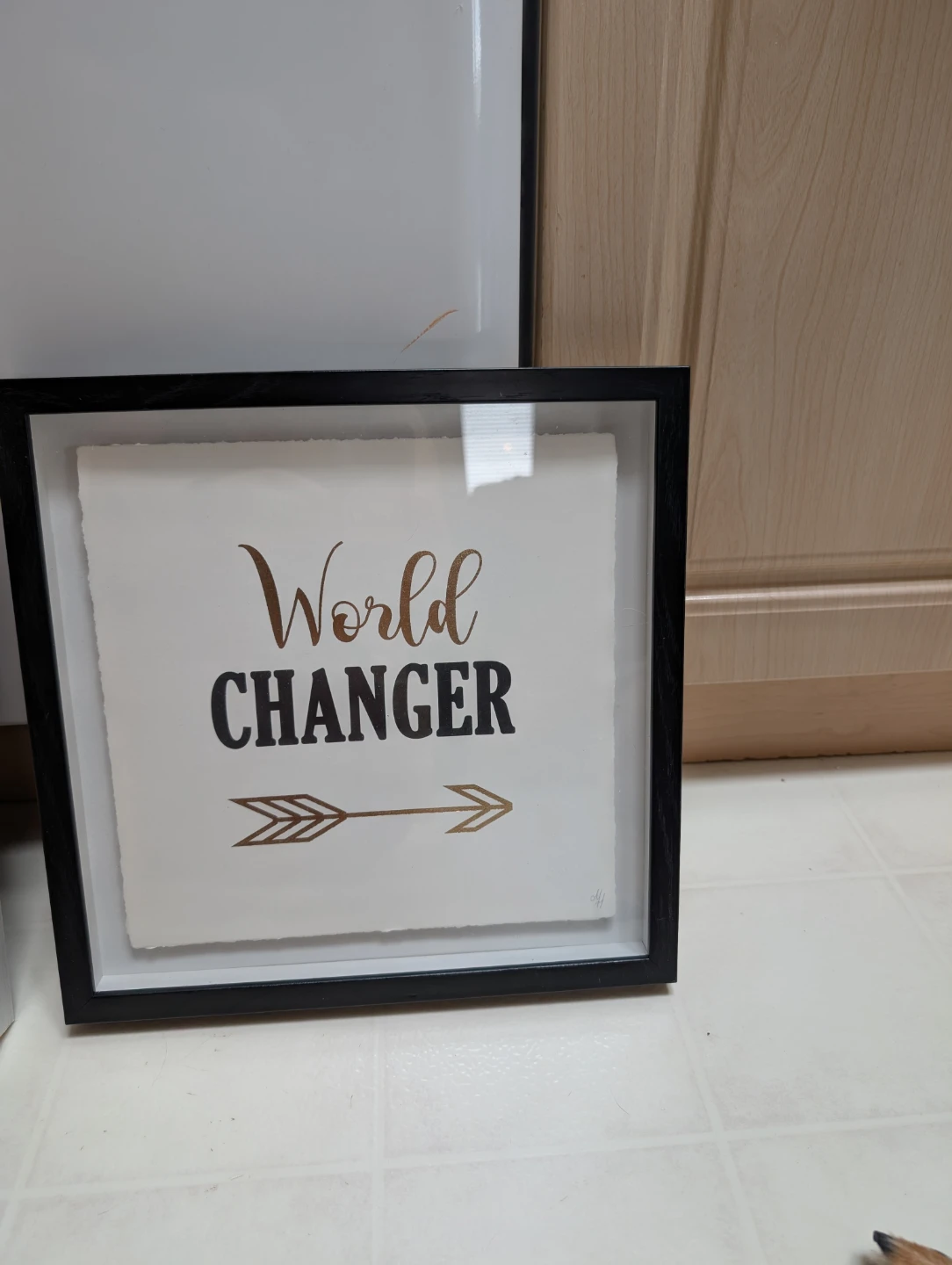 Framed "World Changer" Art Print