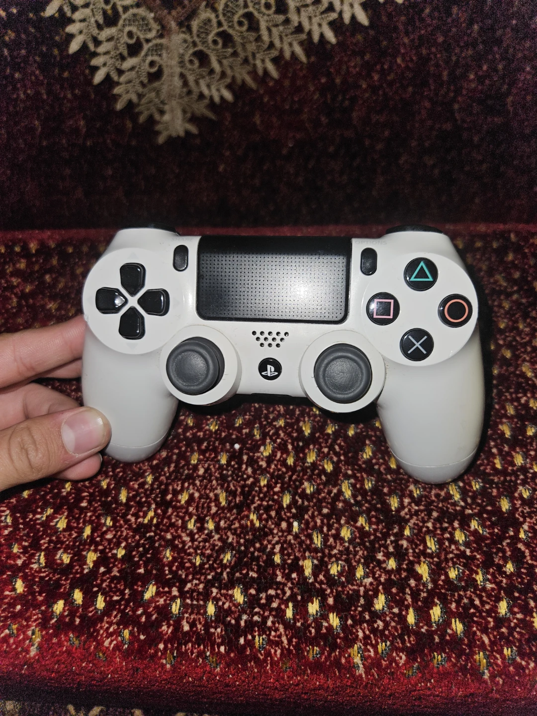 White PlayStation 4 DualShock 4 Controller - photo 2
