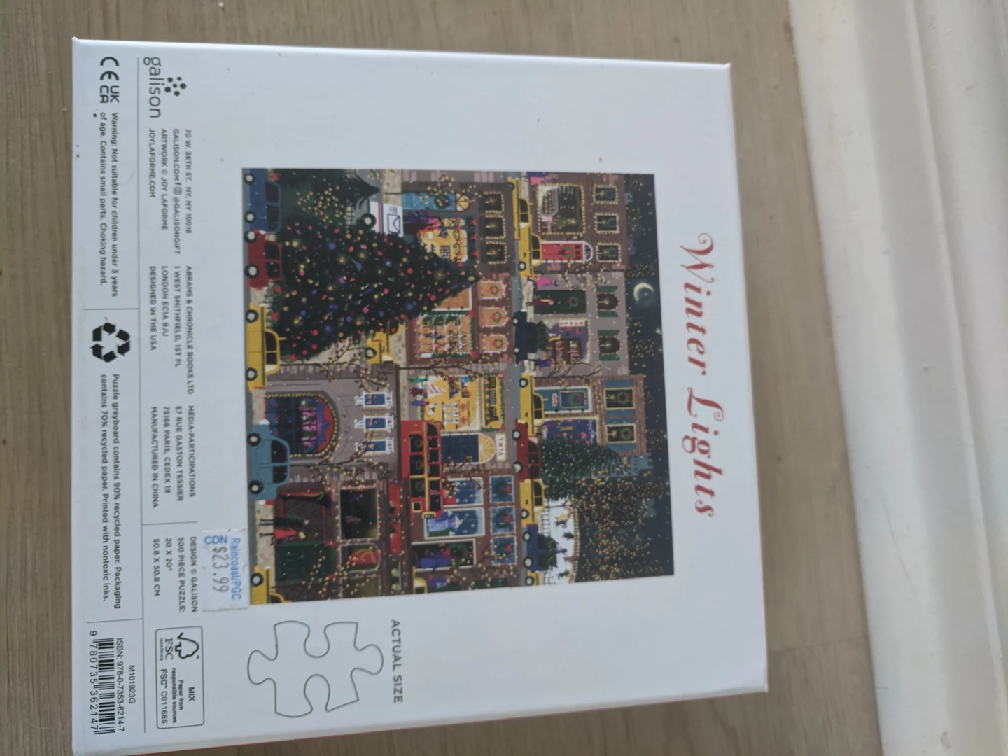 Galison Winter Lights 500-Piece Foil Puzzle - photo 2