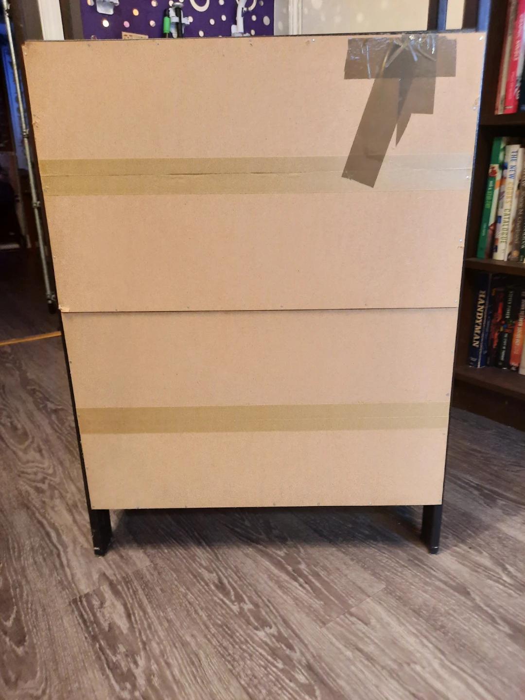 Dark Brown 4-Shelf Bookcase - photo 3