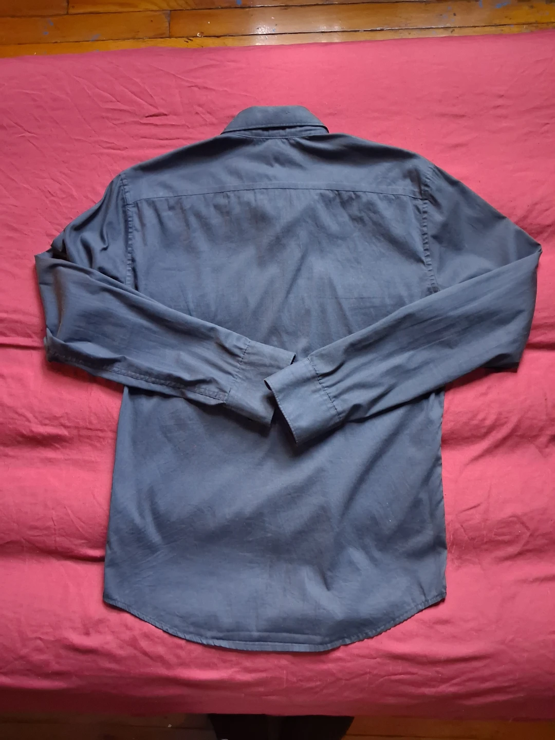 H&M Black Slim Fit Button-Down Shirt - photo 2