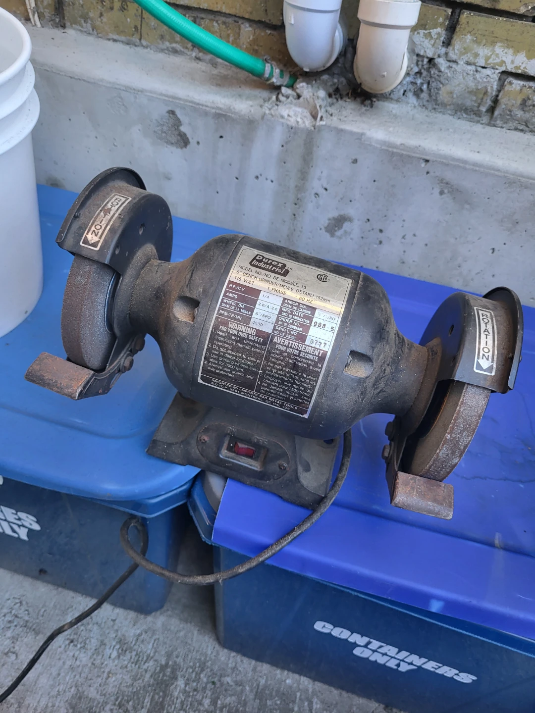 Durex Industrial 6-inch Bench Grinder