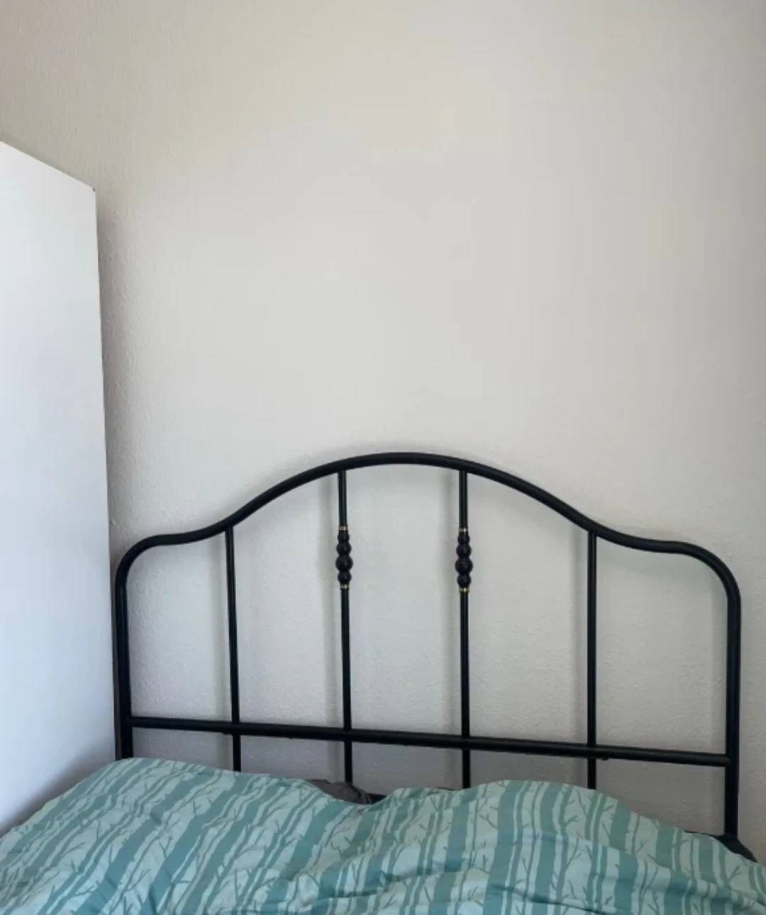 IKEA Sagstua Black Metal Queen Bed Frame
