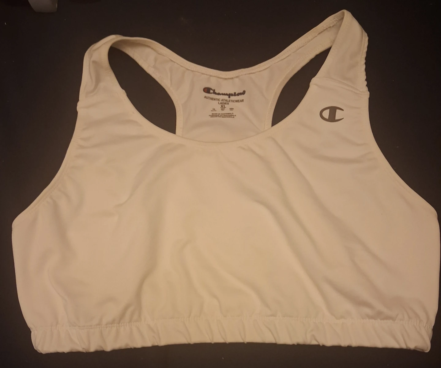 Champion White Sports Bra XL