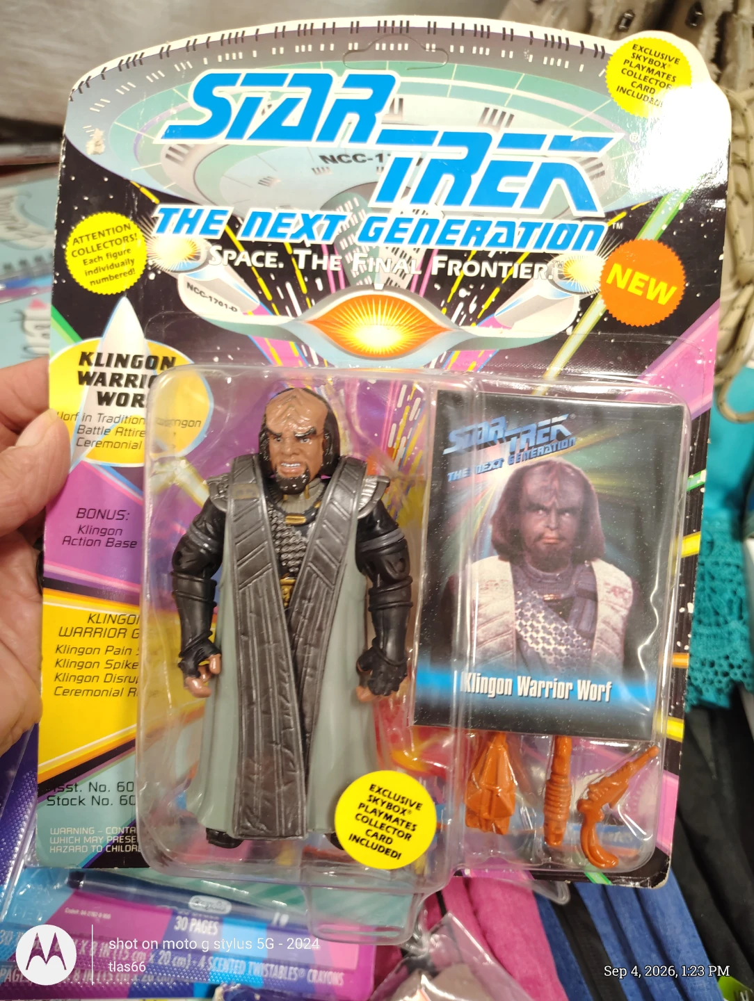 Star Trek Klingon Warrior Worf Action Figure