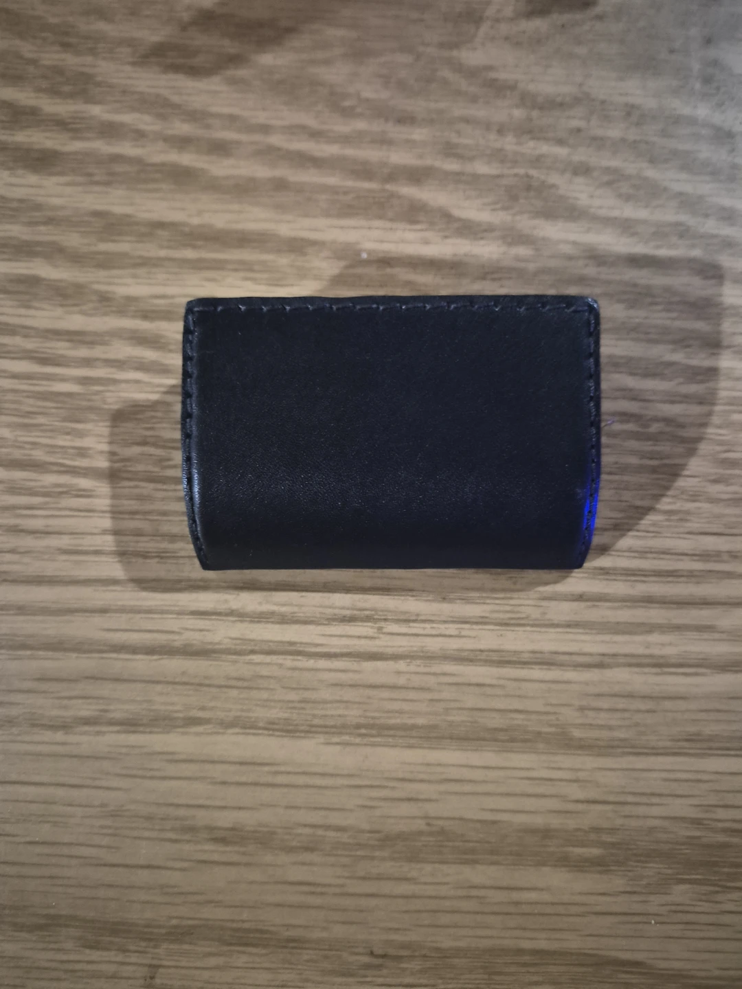 Set of 7 Black Leather Cabinet Pulls