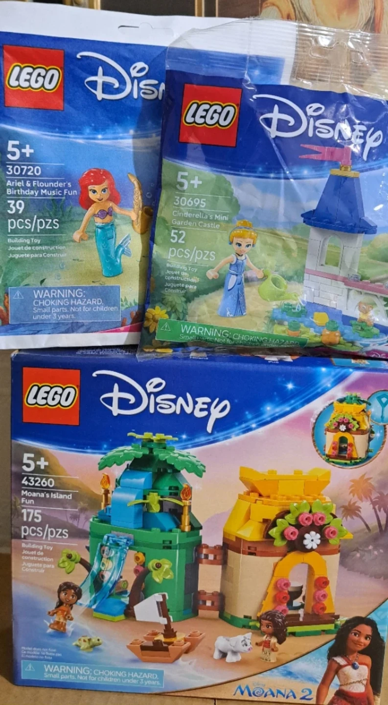 LEGO Disney Lot (3 Sets) Moana, Cinderella, Ariel & Flounder - photo 2