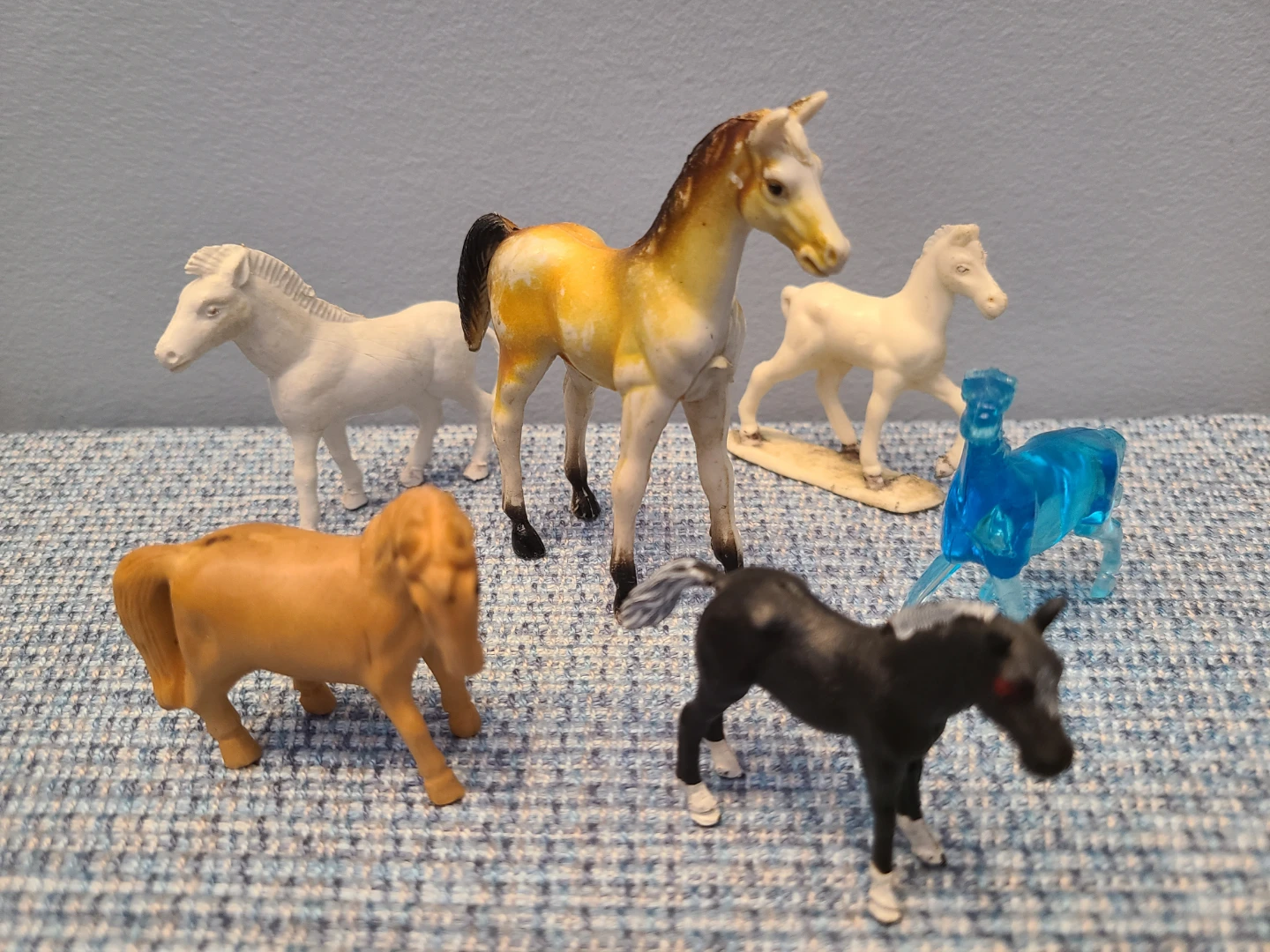 SIX Toy Horse Figures