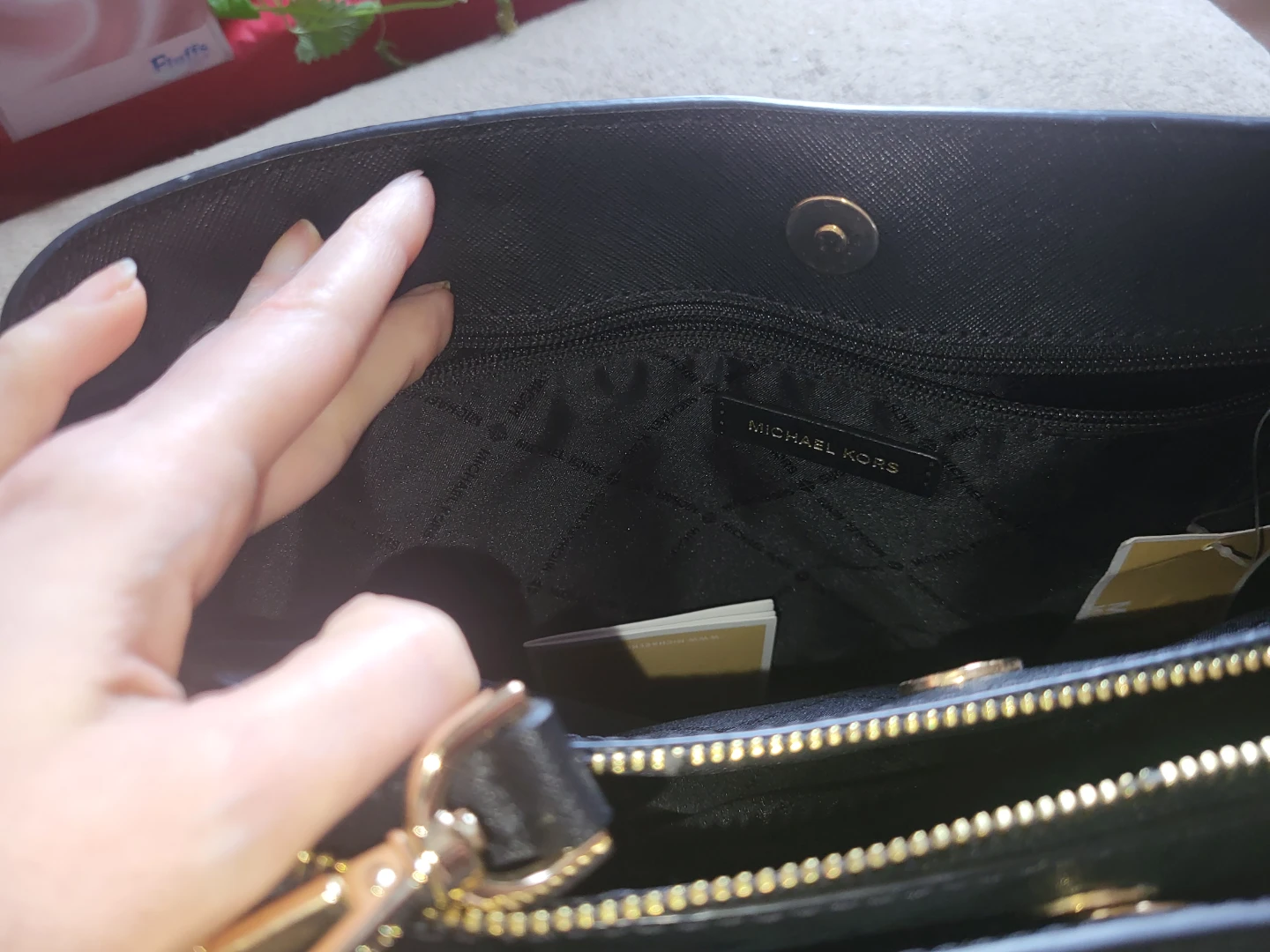 🖤Michael Kors Savannah Saffiano Leather Bag – Black - photo 5