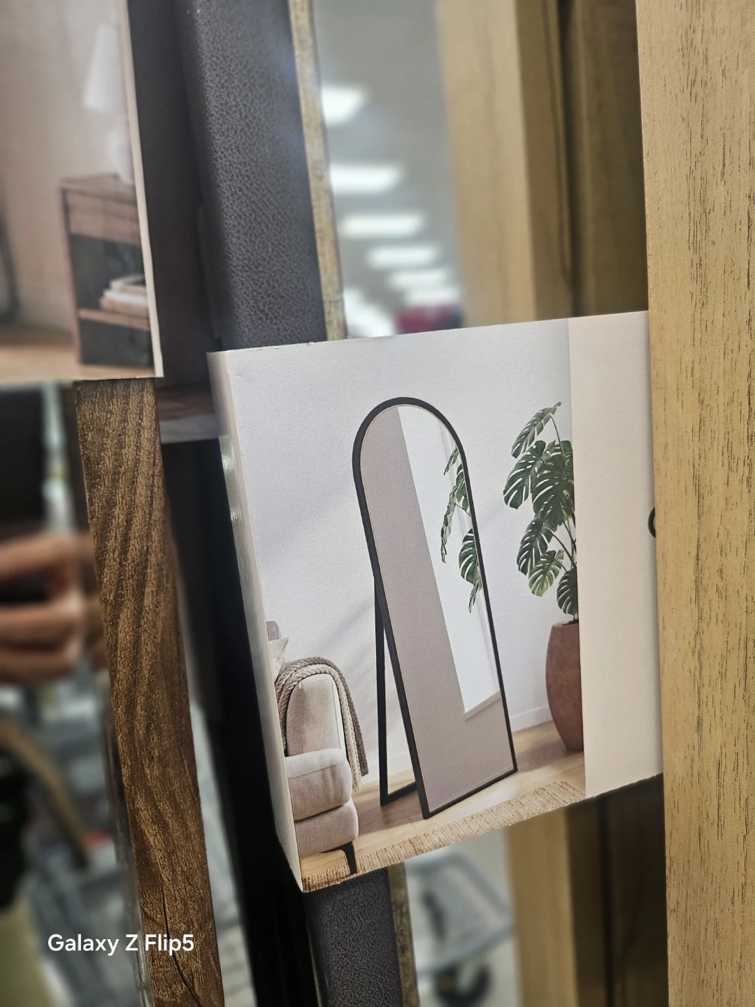 Arched Floor Mirror Black Frame