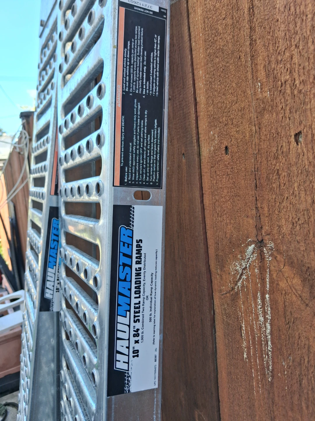 Haul-Master 10 x 84 Inch Steel Loading Ramps