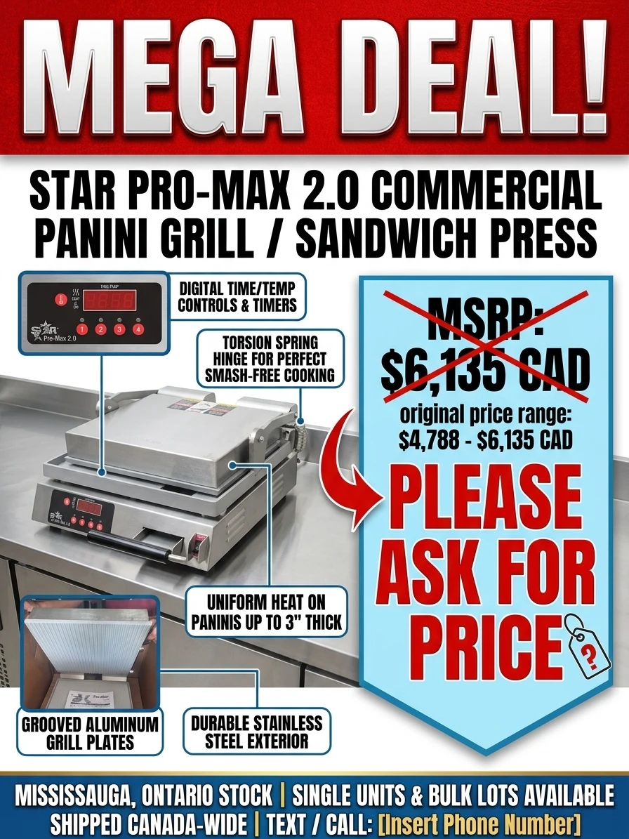 Star Pro-Max 2.0 Commercial Panini Grill