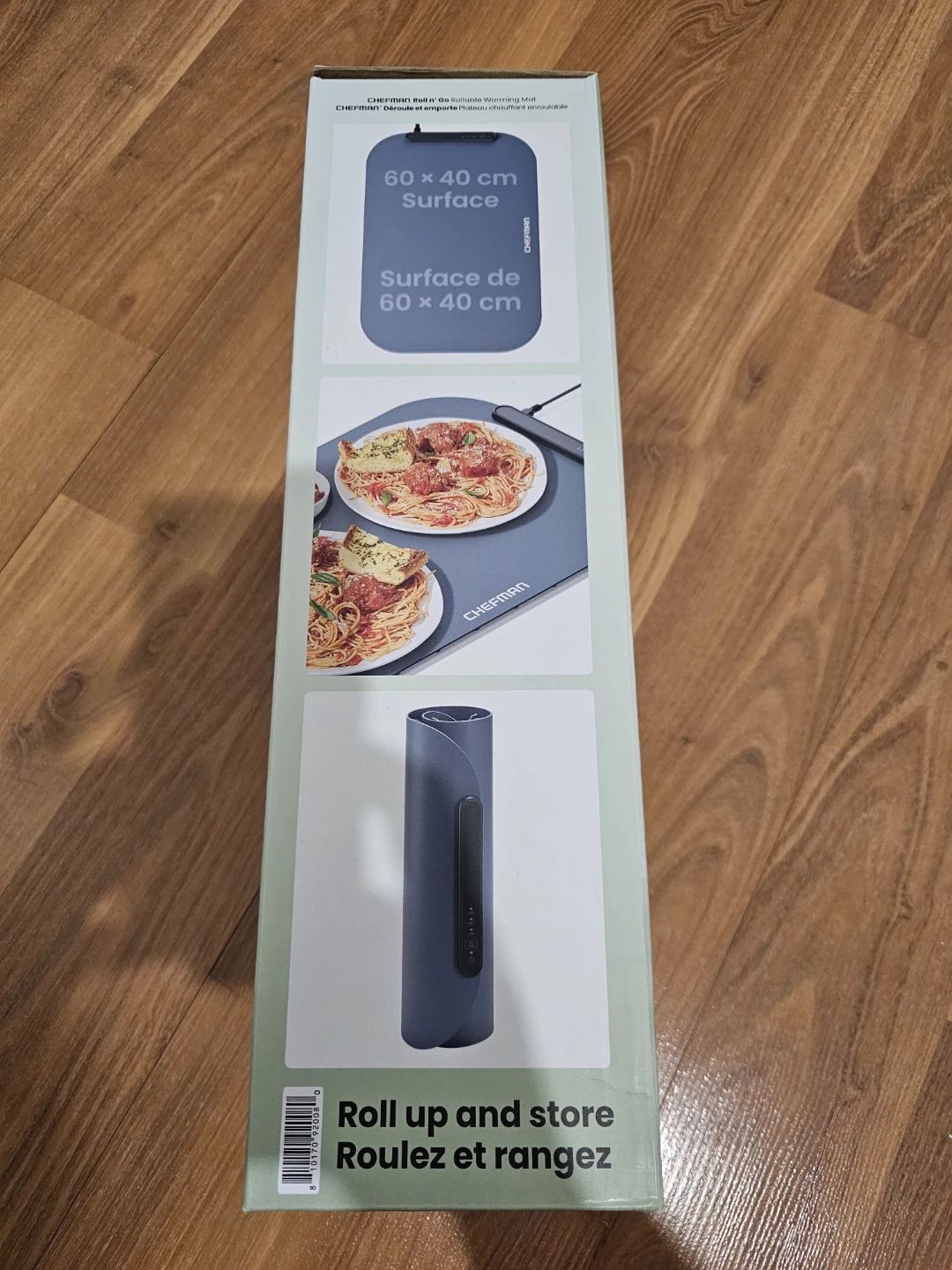 CHEFMAN Roll n’ Go Food Warming Mat, Grey 🍲 🍛 🥘 🏈 - photo 4