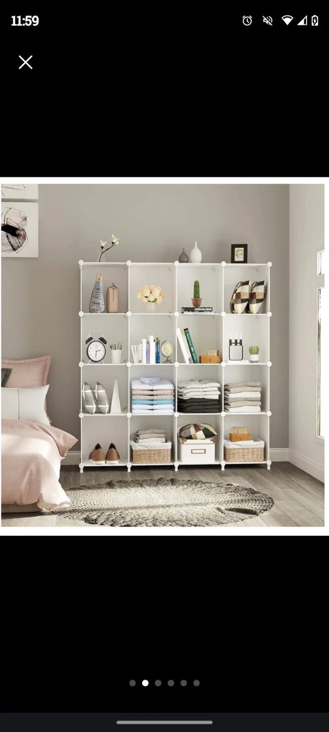 Ikea Modular Cube Storage. Avail in black