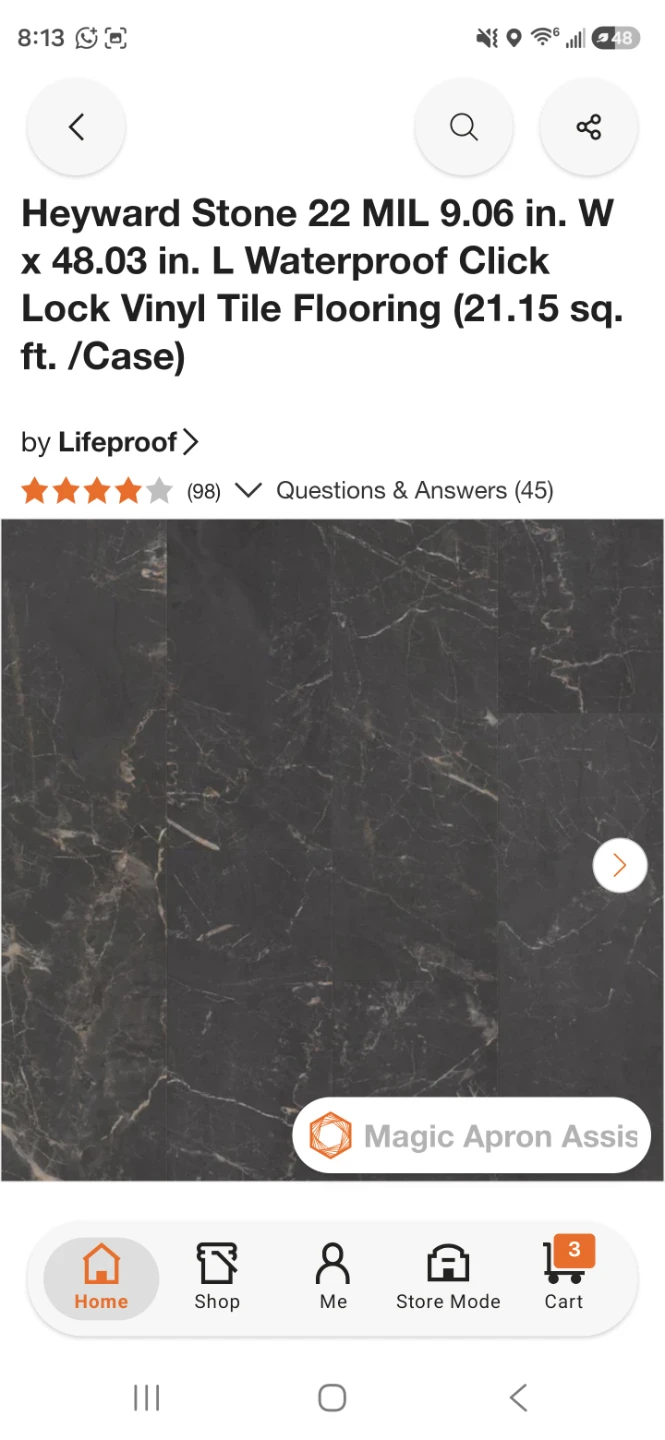 Lifeproof Heyward Stone 22mil vinyl Flooring - photo 3