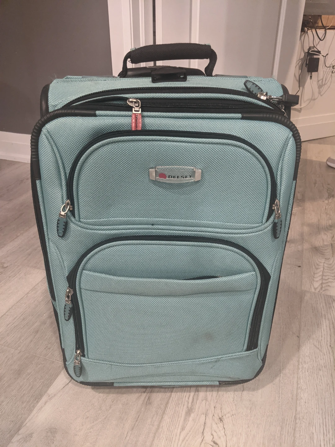 Delsey Teal Carry-on Luggage