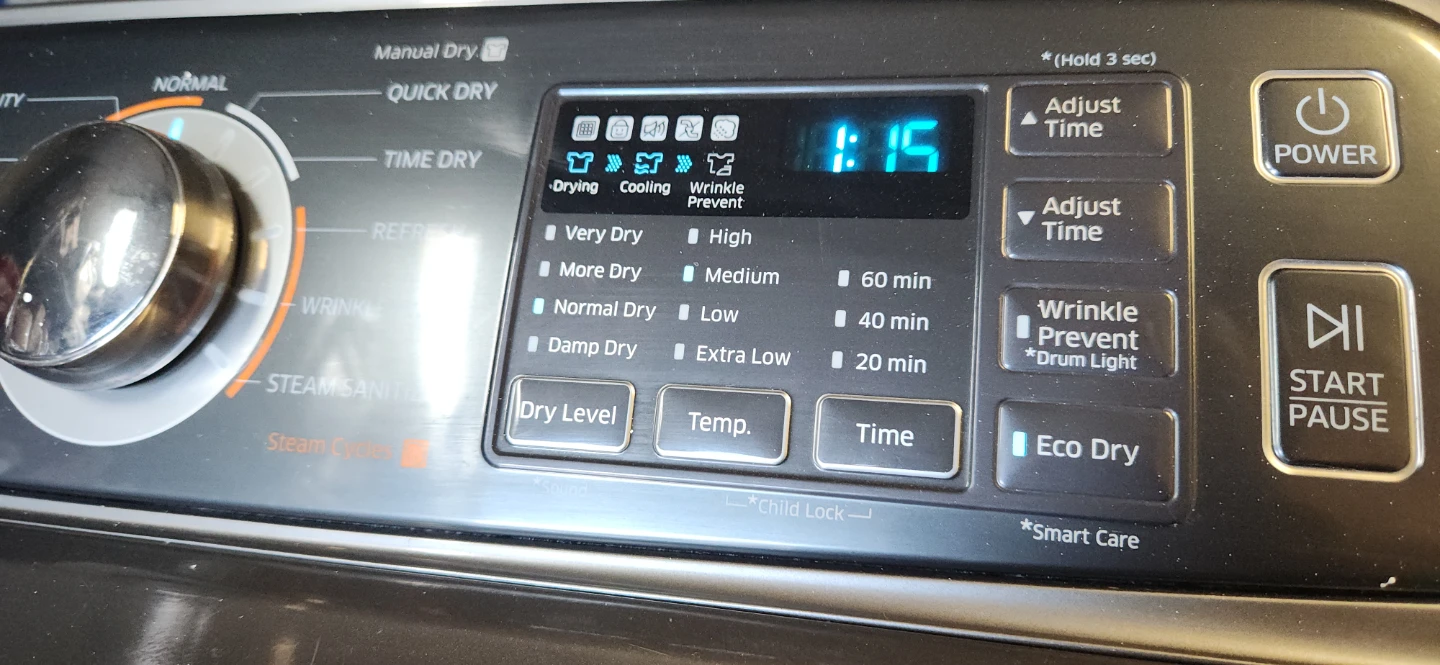 Samsung MultiSteam VentSensor Gas Dryer - photo 2