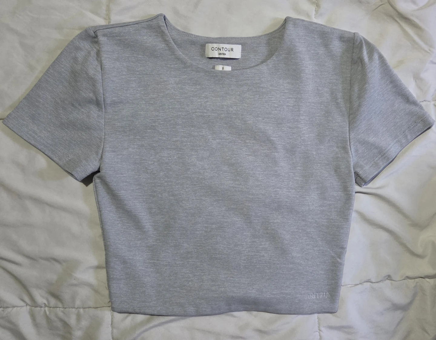 Aritzia Contour Crew Neck Crop Top