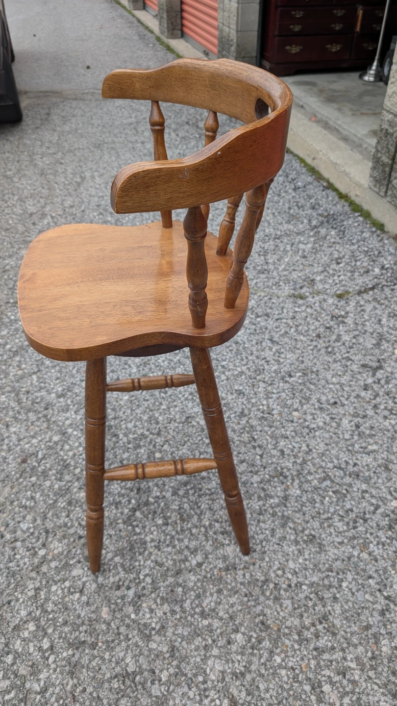 Wooden Swivel Bar Stool - photo 5