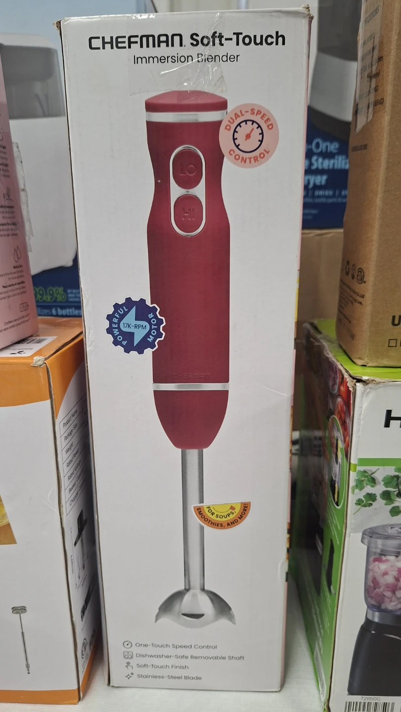 Chefman Soft-Touch Immersion Blender