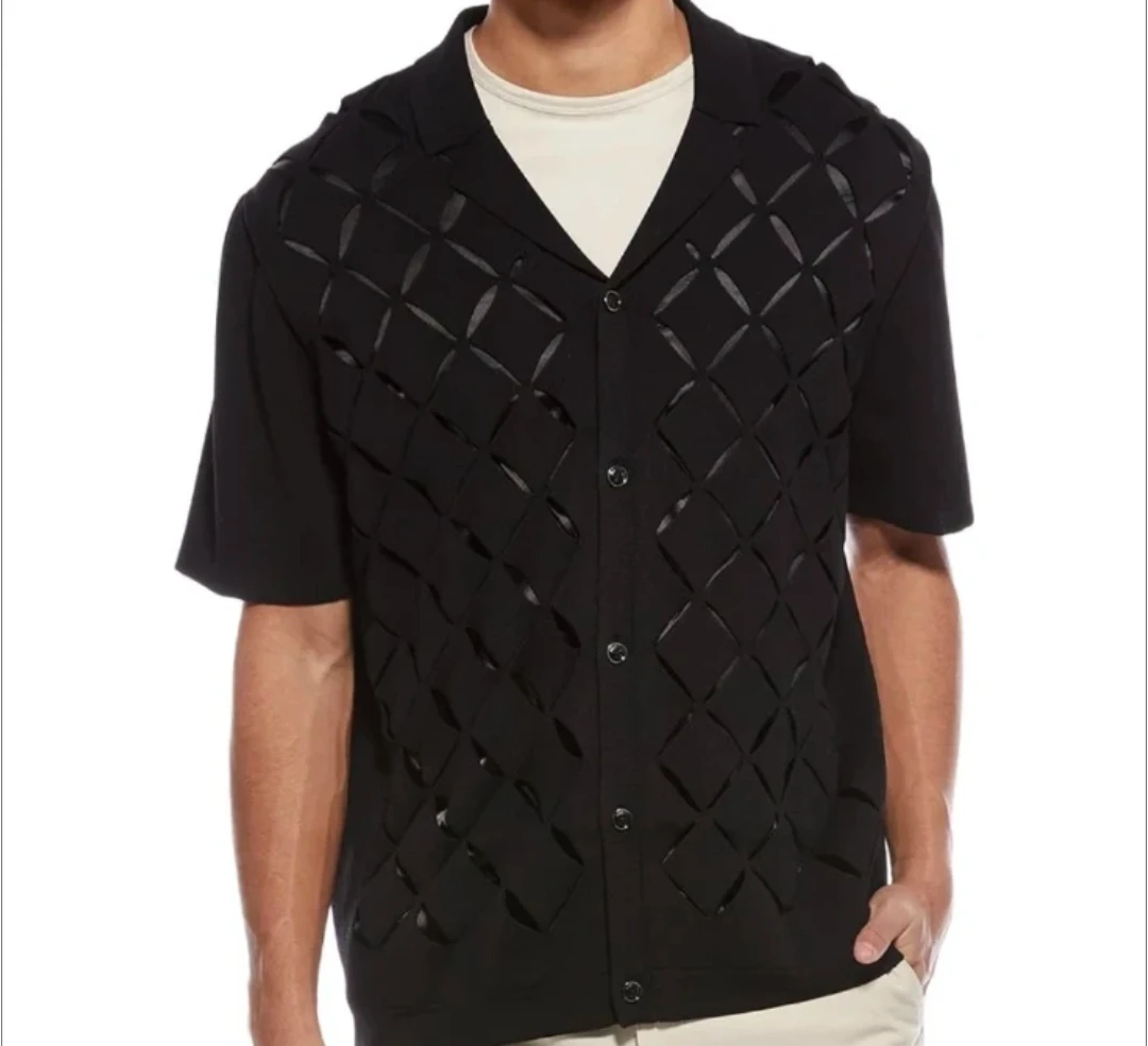 Reiss Black Knit Shirt