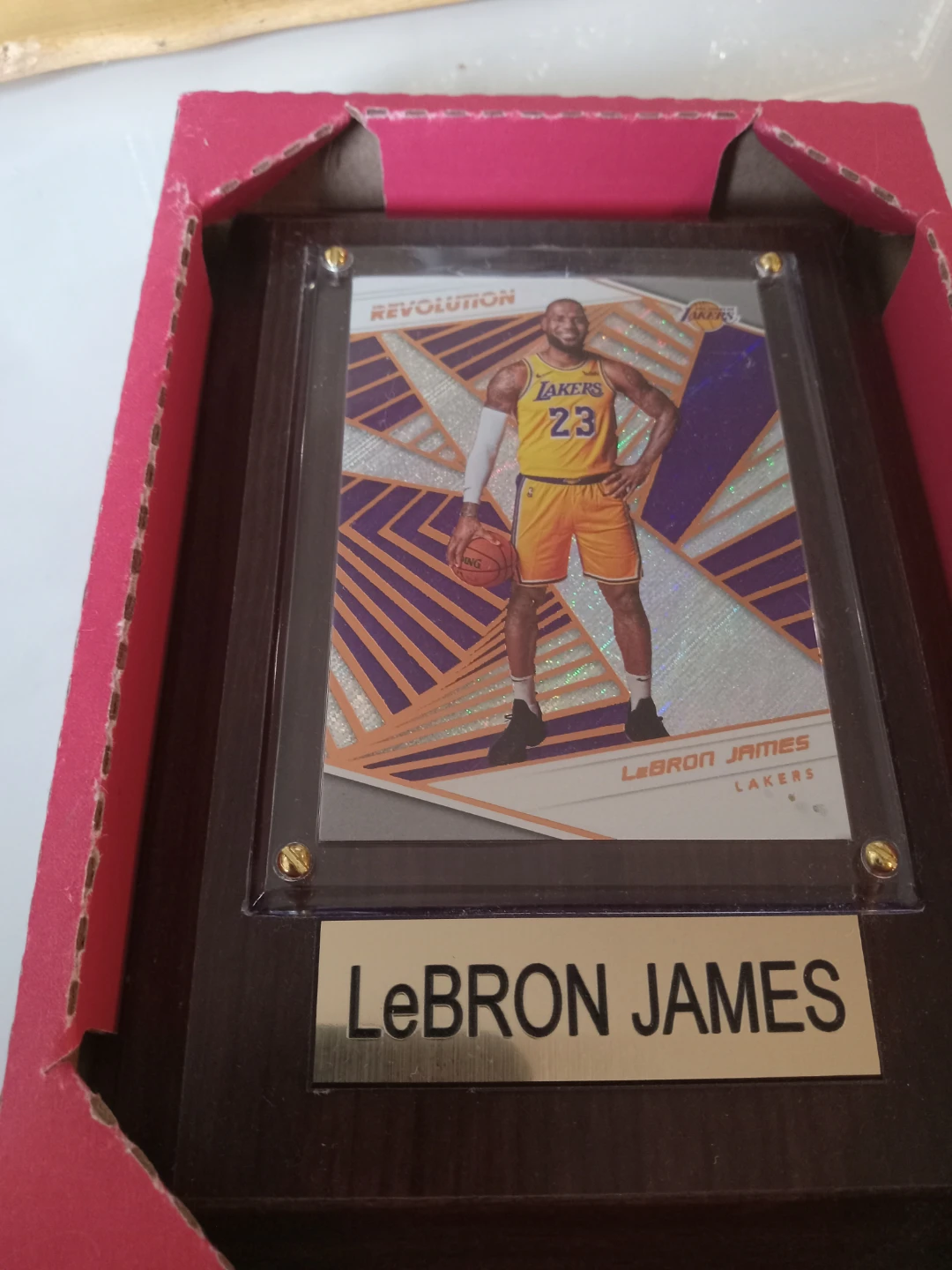 LeBron James Panini Revolution Trading Card Display - photo 4