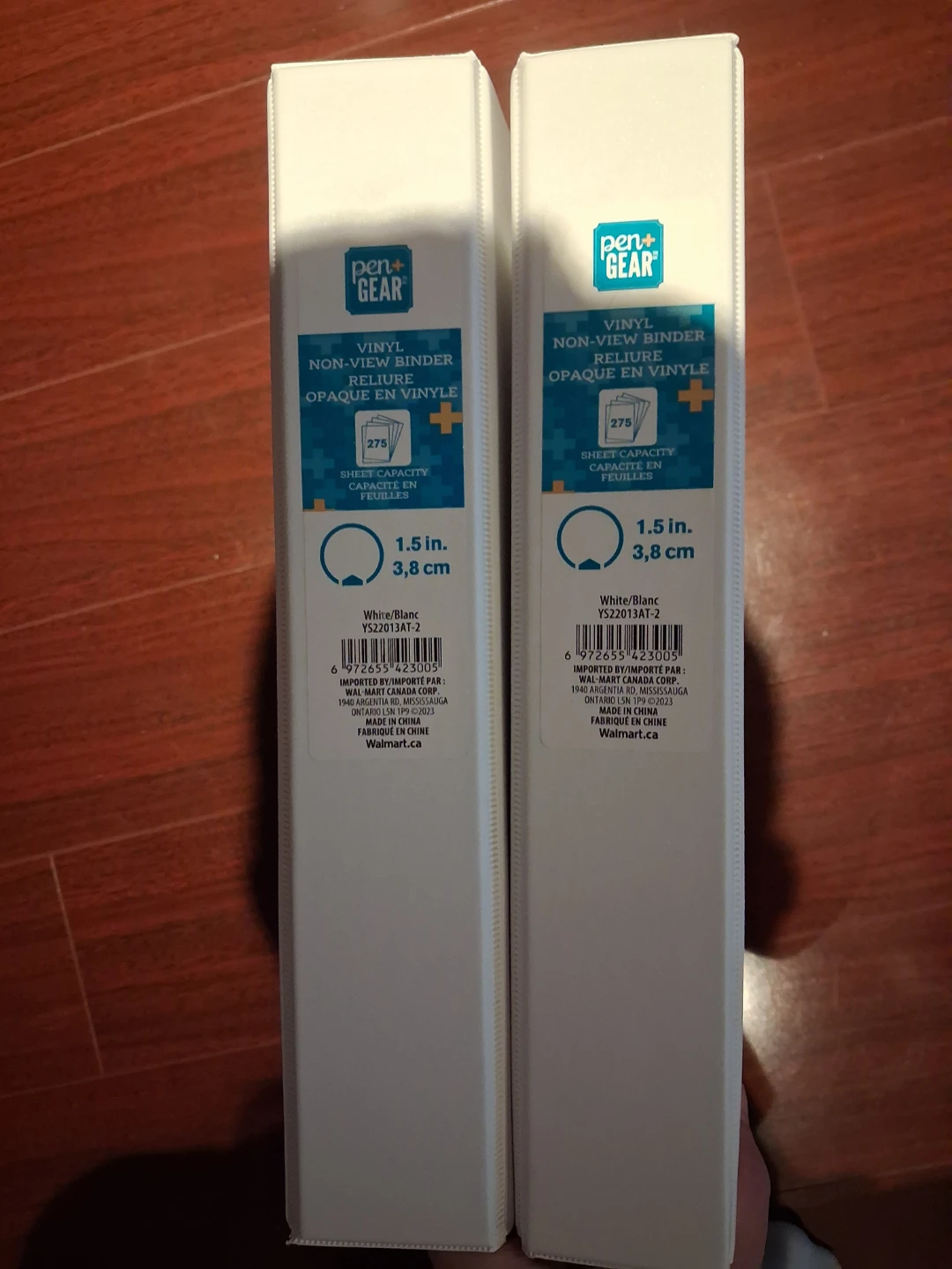 Two 1.5-inch White Vinyl Binders - photo 2