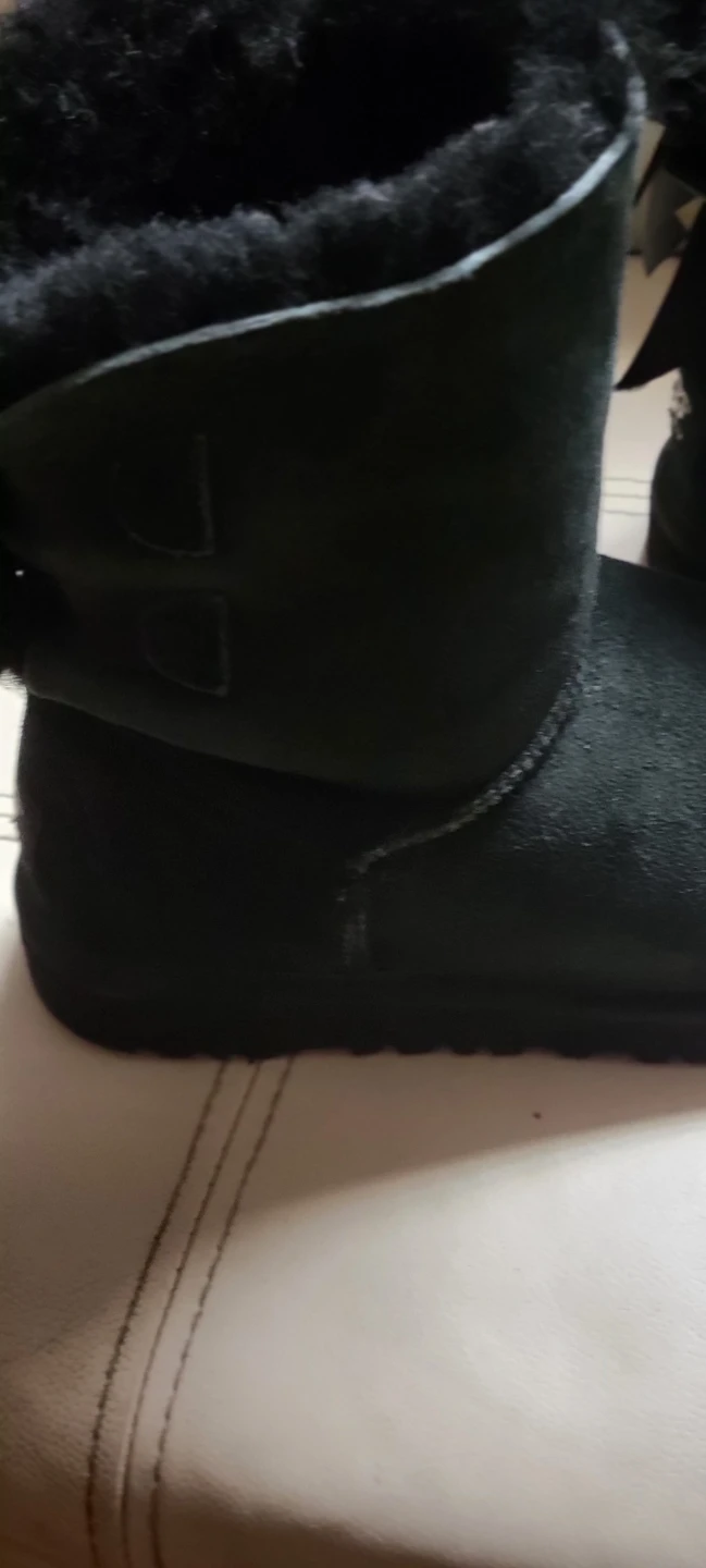 UGG Black bailey bow Boots sz 6 - photo 3