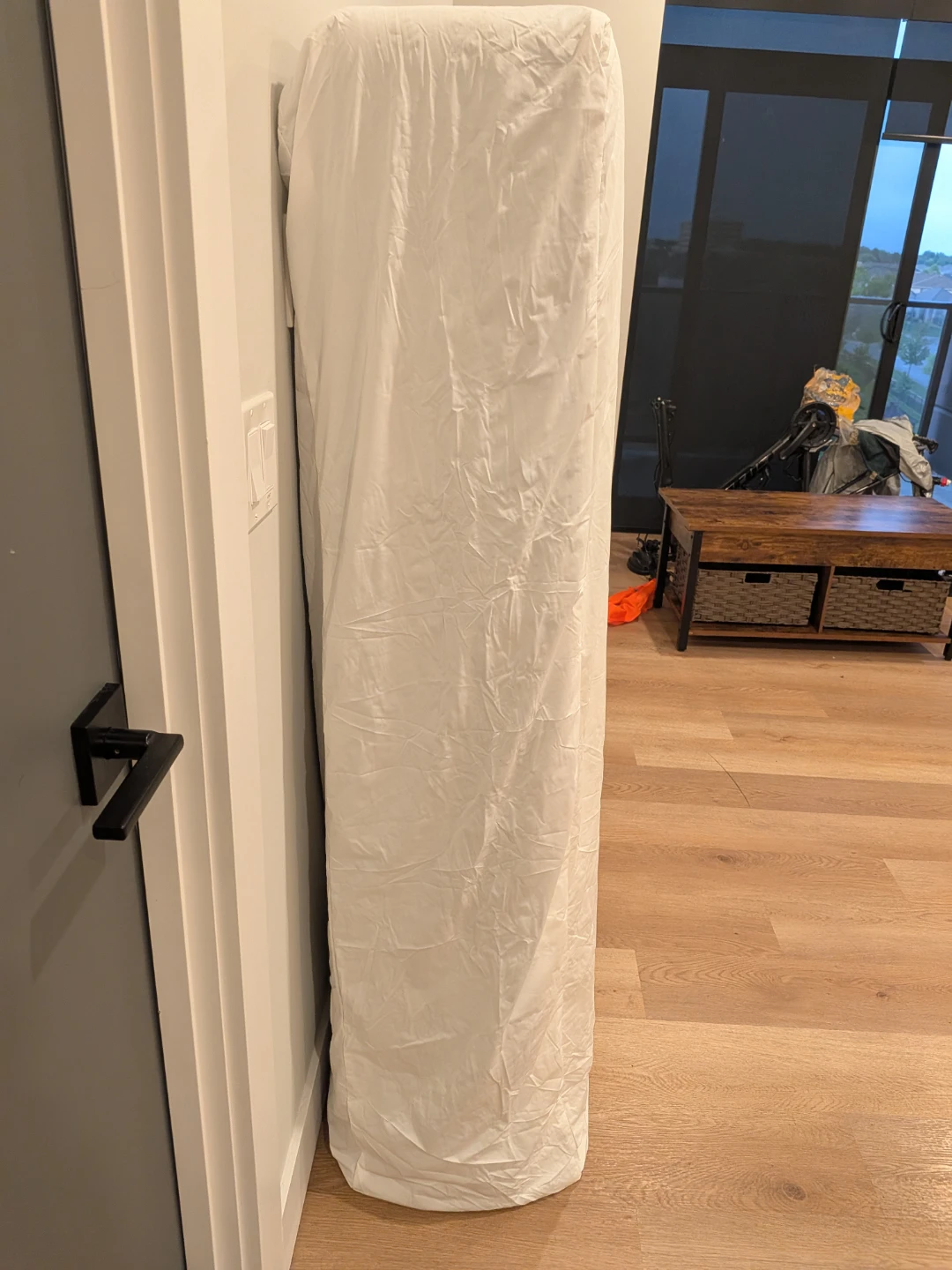 Mattress queen size with a new waterproof cover