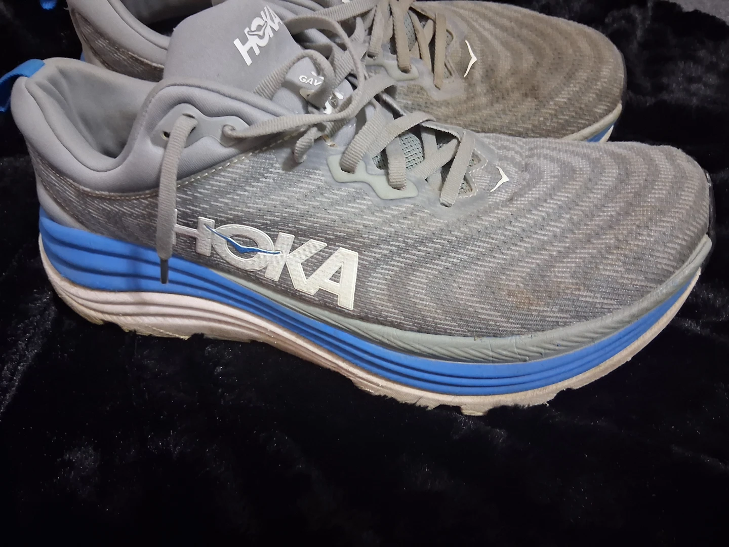 Hoka Gaviota 5 Running Shoes Gray Blue - photo 2
