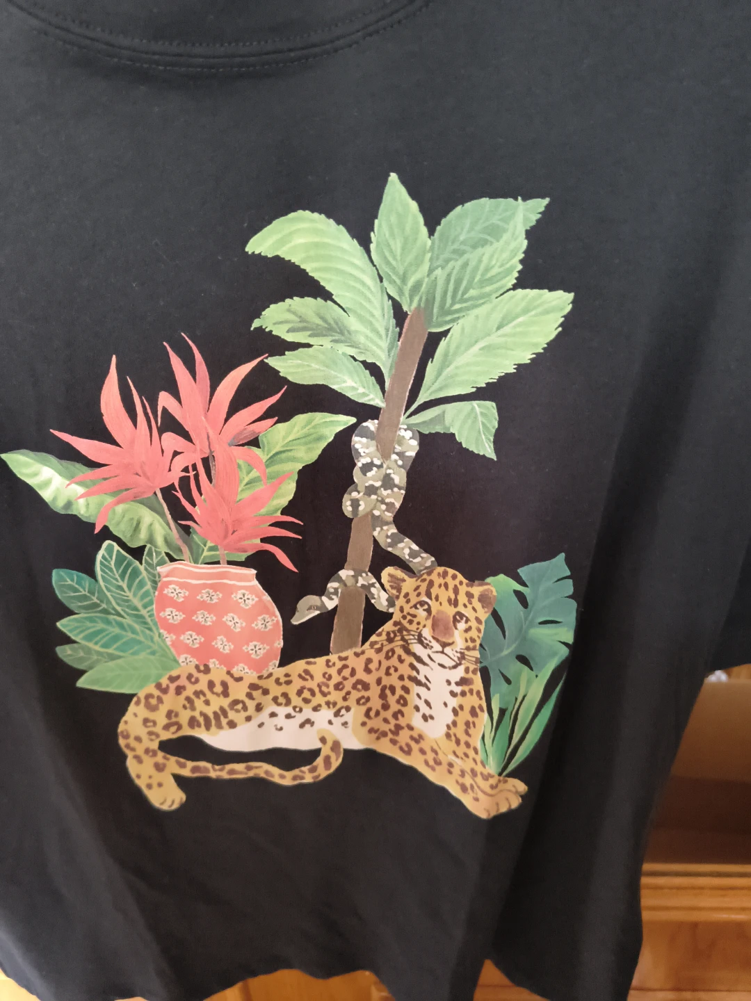 Joe Fresh Black Leopard Graphic T-Shirt - photo 2