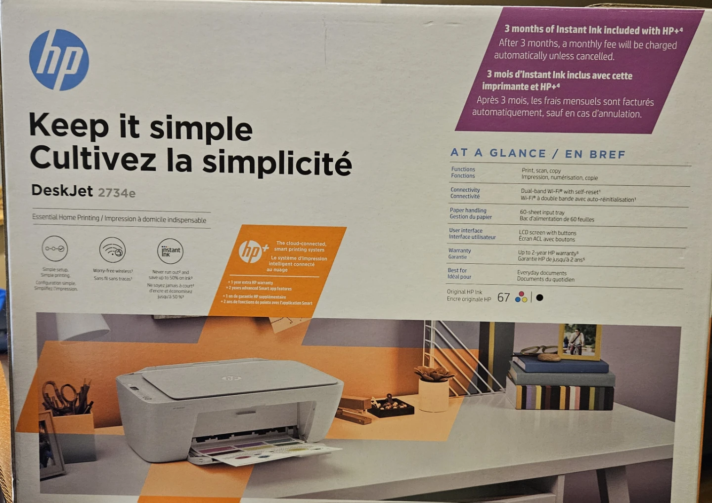 HP DeskJet 2734e Wireless Printer