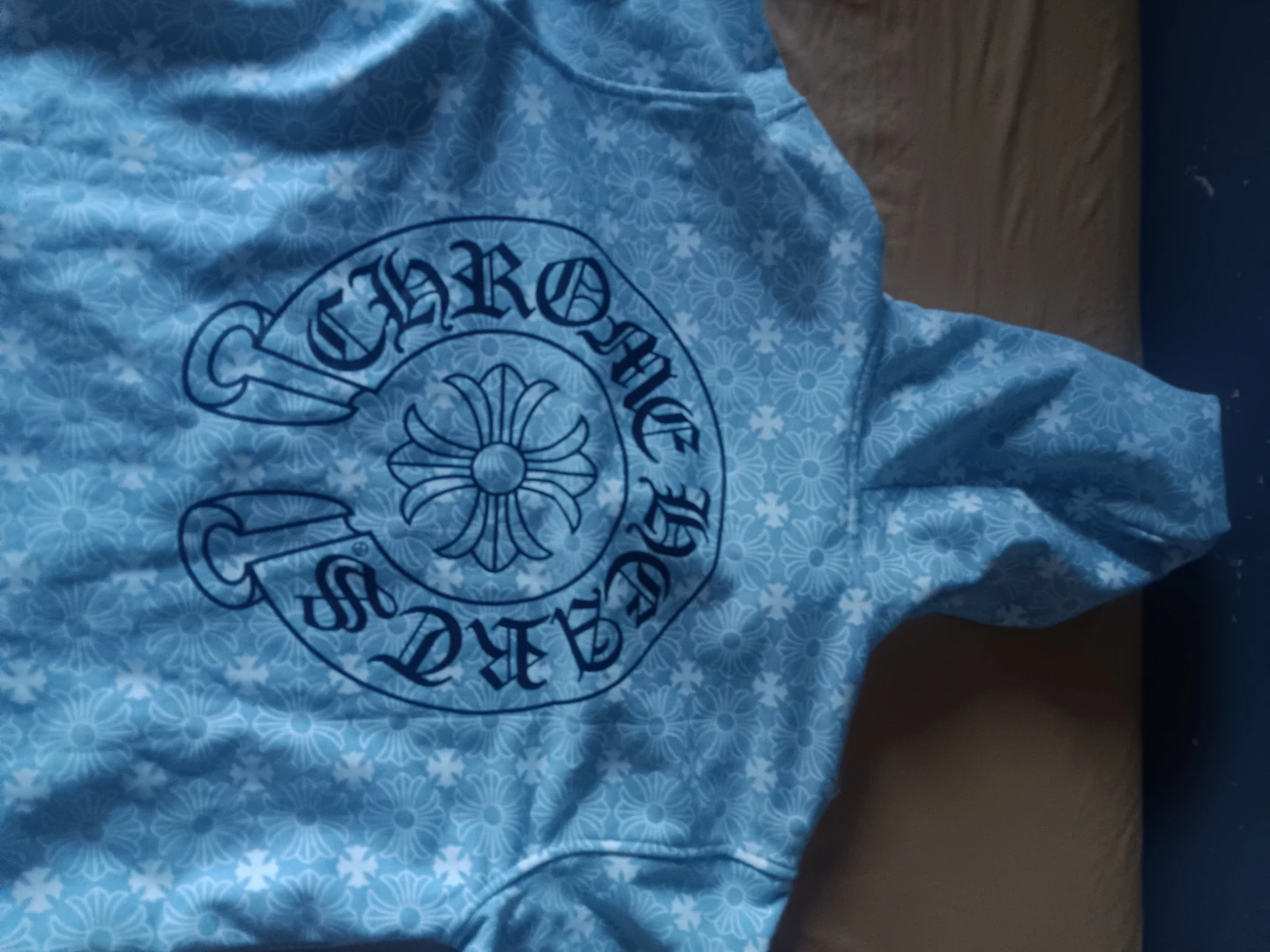 Chrome Hearts Light Blue Hoodie - photo 3