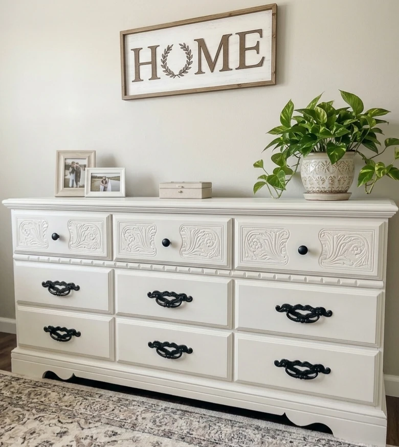 White 9-Drawer Dresser