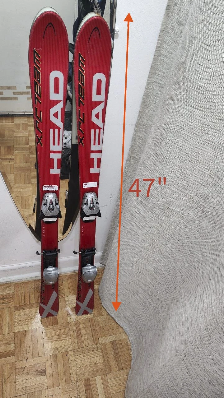 Head XRC Team 120cm Youth Downhill Skis w/ Bindings