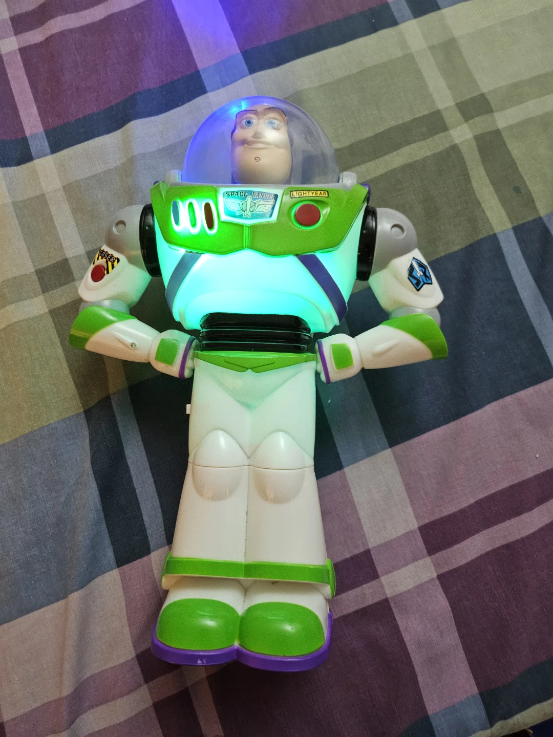 Disney Pixar Toy Story Buzz Lighting  and bubble blowing head - photo 2
