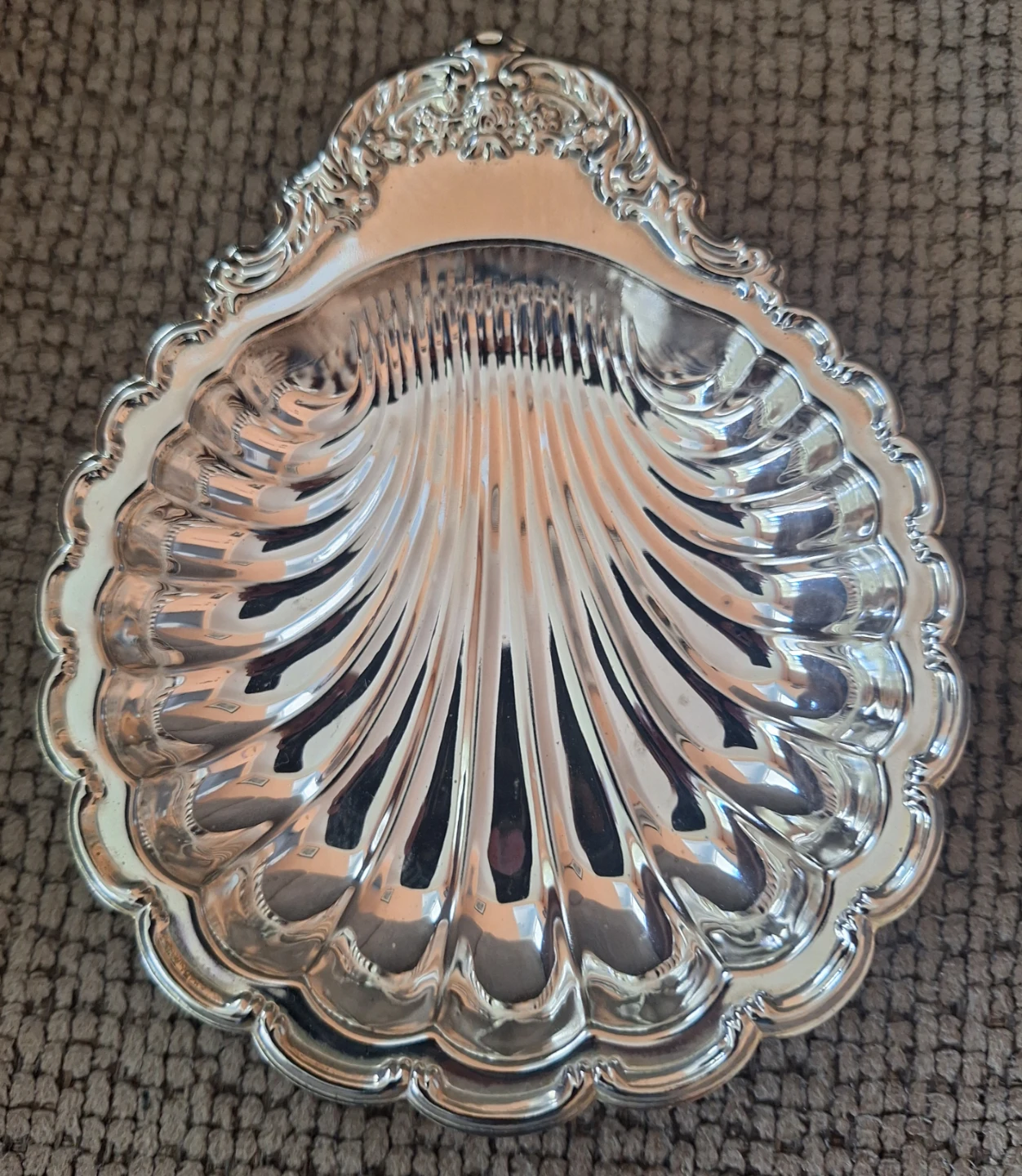 Vintage Silver Plated Hugo  Shell Dish in a box - photo 2