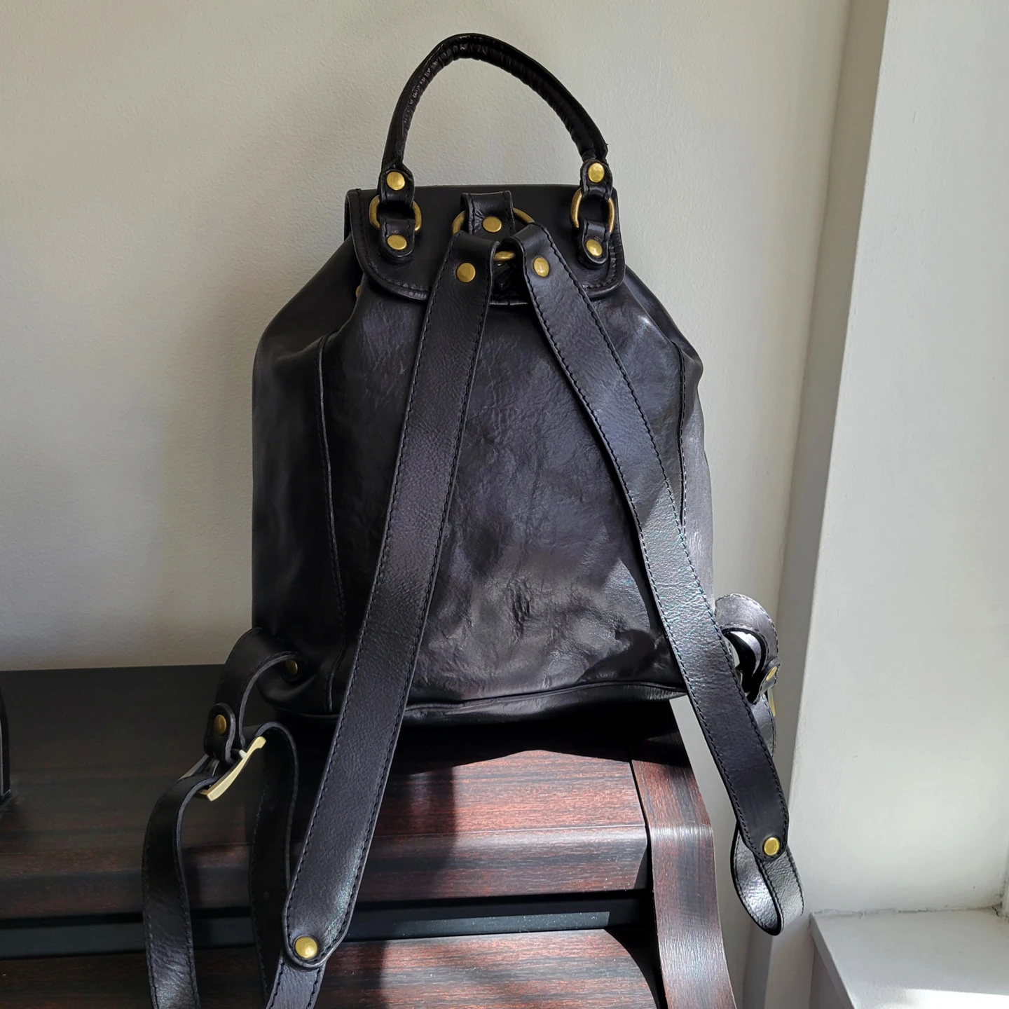 Vera Pelle genuine leather Italian backpack - photo 3