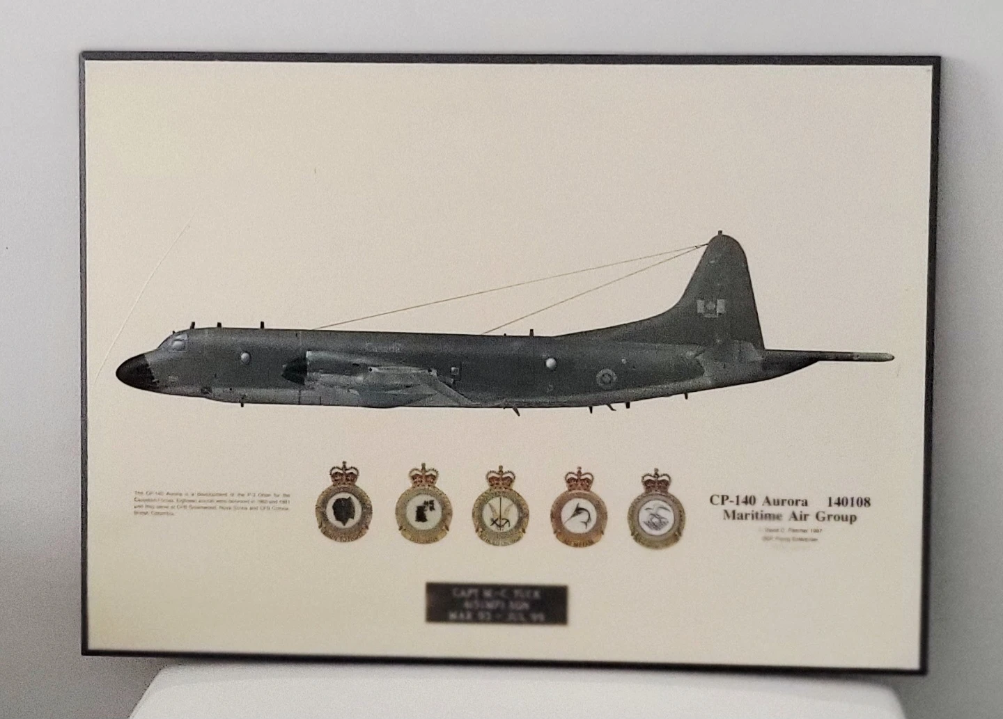 Framed CP-140 Aurora Maritime Air Group Print - photo 3
